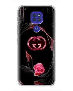 Чехол для Motorola MOTO G9 Play с картинкой «Gucci — неоновая роза» Чехол для Motorola MOTO G9 Play с картинкой «Gucci — неоновая роза»