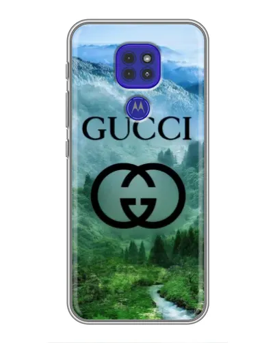 Чехол для Motorola MOTO G9 Play с картинкой «Gucci — горный пейзаж»