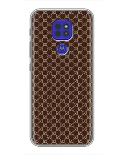Чехол для Motorola MOTO G9 Play с картинкой «Gucci — шоколадная сетка» Чехол для Motorola MOTO G9 Play с картинкой «Gucci — шоколадная сетка»