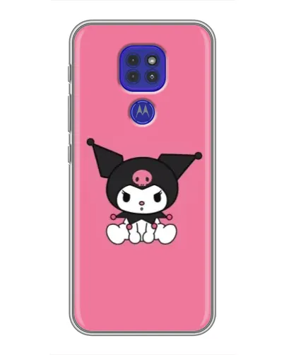 Чехол для Motorola MOTO G9 Play с картинкой «Хмурая Kuromi»