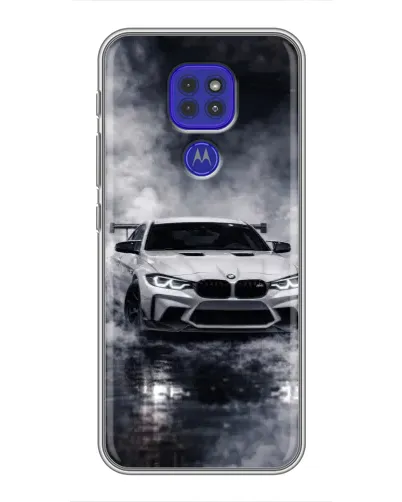Чехол для Motorola MOTO G9 Play с картинкой «BMW сквозь туман» Чехол для Motorola MOTO G9 Play с картинкой «BMW сквозь туман»