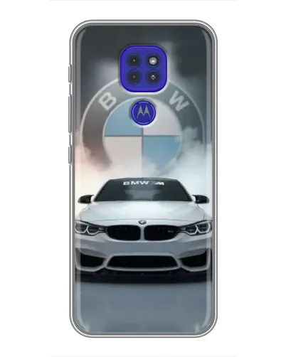 Чехол для Motorola MOTO G9 Play с картинкой «BMW в белом дыму» Чехол для Motorola MOTO G9 Play с картинкой «BMW в белом дыму»