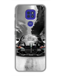 Чехол для Motorola MOTO G9 Play с картинкой «BMW — акварельный дрифт»
