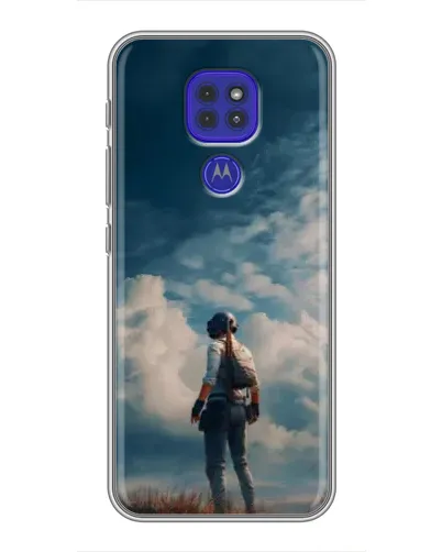 Чехол для Motorola MOTO G9 Play с картинкой «Герой PUBG на скале» Чехол для Motorola MOTO G9 Play с картинкой «Герой PUBG на скале»