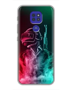 Чехол для Motorola MOTO G9 Play с картинкой «PUBG — огненный воин» Чехол для Motorola MOTO G9 Play с картинкой «PUBG — огненный воин»