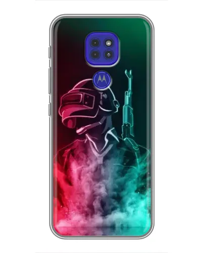 Чехол для Motorola MOTO G9 Play с картинкой «PUBG — огненный воин» Чехол для Motorola MOTO G9 Play с картинкой «PUBG — огненный воин»