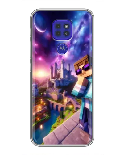 Чехол для Motorola MOTO G9 Play с картинкой «Стив и космос» Чехол для Motorola MOTO G9 Play с картинкой «Стив и космос»