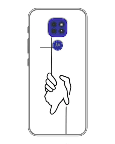 Чехол для Motorola MOTO G9 Play с картинкой «Рука держит»