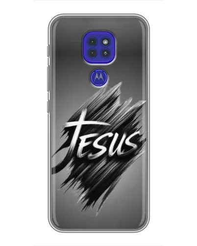 Чехол для Motorola MOTO G9 Play с картинкой «Надпись Jesus Graffiti»