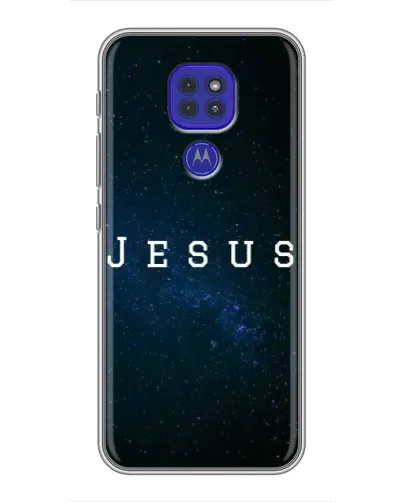 Чехол для Motorola MOTO G9 Play с картинкой «Звездное небо Jesus»