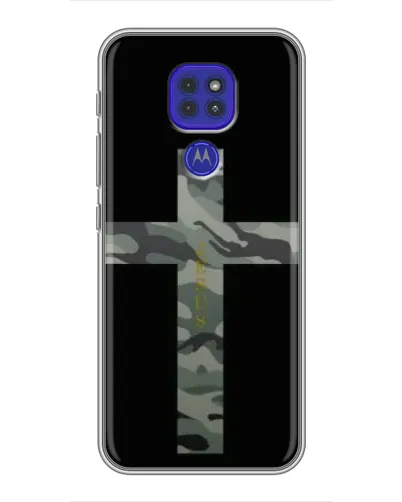 Чехол для Motorola MOTO G9 Play с картинкой «Милитари Крест»