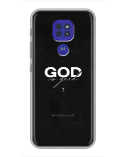 Чехол для Motorola MOTO G9 Play с картинкой «GOD — Бог над всем»