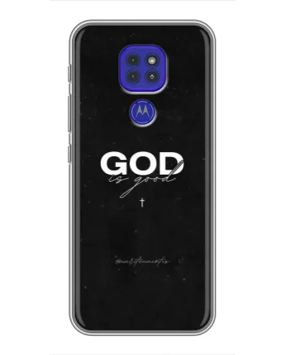 Чехол для Motorola MOTO G9 Play с картинкой «GOD — Бог над всем»
