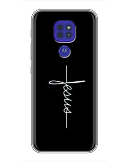 Чехол для Motorola MOTO G9 Play с картинкой «Тонкая линия веры»