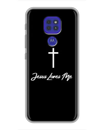 Чехол для Motorola MOTO G9 Play с картинкой «Иисус любит тебя»