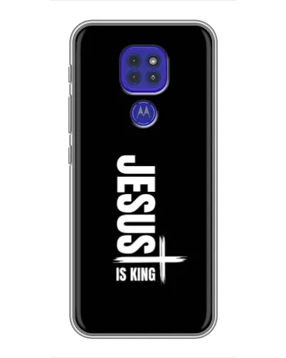Чехол для Motorola MOTO G9 Play с картинкой «Вертикаль веры Jesus»