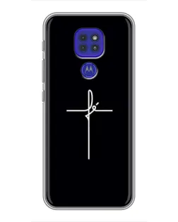 Чехол для Motorola MOTO G9 Play с картинкой «Тонкий крест» Чехол для Motorola MOTO G9 Play с картинкой «Тонкий крест»
