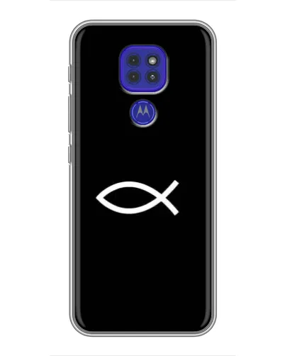 Чехол для Motorola MOTO G9 Play с картинкой «Символ рыбы Jesus» Чехол для Motorola MOTO G9 Play с картинкой «Символ рыбы Jesus»