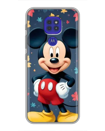Чехол для Motorola MOTO G9 Play с картинкой «Осенний Mickey Mouse»