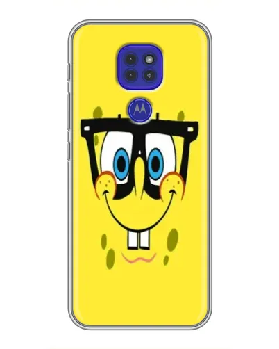 Чехол для Motorola MOTO G9 Play с картинкой «Минималистичный Спанч Боб» Чехол для Motorola MOTO G9 Play с картинкой «Минималистичный Спанч Боб»