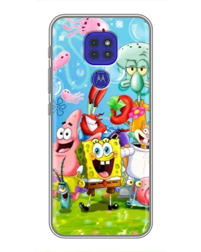 Чехол для Motorola MOTO G9 Play с картинкой «Губка Боб и друзья» Чехол для Motorola MOTO G9 Play с картинкой «Губка Боб и друзья»