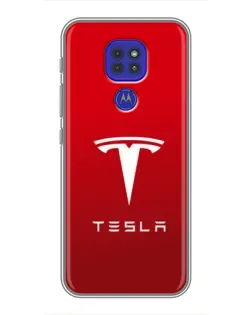 Чехол для Motorola MOTO G9 Play с картинкой «Tesla Red Classic»