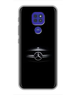 Чехол для Motorola MOTO G9 Play с картинкой «Mercedes — абстрактные линии»