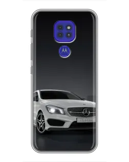Чехол для Motorola MOTO G9 Play с картинкой «Mercedes AMG GT Silver»