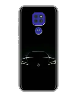 Чехол для Motorola MOTO G9 Play с картинкой «Mercedes — силуэт авто» Чехол для Motorola MOTO G9 Play с картинкой «Mercedes — силуэт авто»