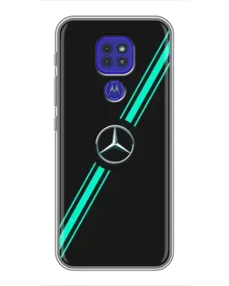 Чехол для Motorola MOTO G9 Play с картинкой «Спортивные линии Mercedes» Чехол для Motorola MOTO G9 Play с картинкой «Спортивные линии Mercedes»