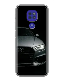 Чехол для Motorola MOTO G9 Play с картинкой «Audi — детализация кузова»