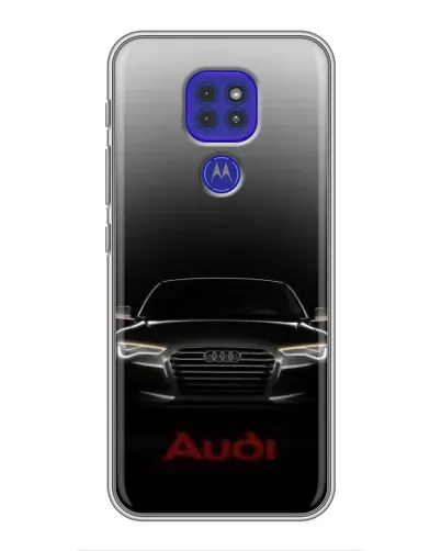 Чехол для Motorola MOTO G9 Play с картинкой «Audi — градиентный контур» Чехол для Motorola MOTO G9 Play с картинкой «Audi — градиентный контур»
