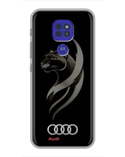 Чехол для Motorola MOTO G9 Play с картинкой «Графика — пантера и Audi» Чехол для Motorola MOTO G9 Play с картинкой «Графика — пантера и Audi»