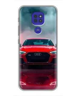 Чехол для Motorola MOTO G9 Play с картинкой «Audi RS — красный стиль»
