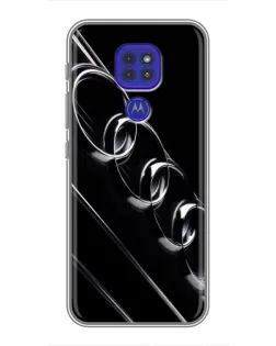 Чехол для Motorola MOTO G9 Play с картинкой «Audi — абстрактные кольца»