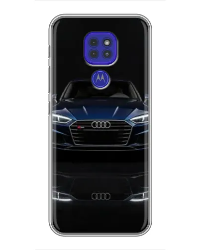 Чехол для Motorola MOTO G9 Play с картинкой «Audi — ночное отражение» Чехол для Motorola MOTO G9 Play с картинкой «Audi — ночное отражение»