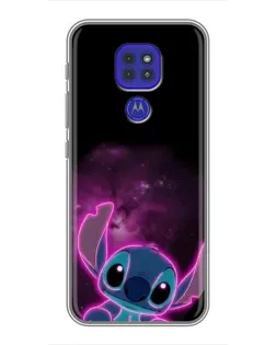 Чехол для Motorola MOTO G9 Play с картинкой «Неоновый Stitch»