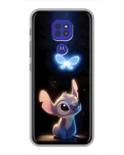 Чехол для Motorola MOTO G9 Play с картинкой «Сияющий Стич»
