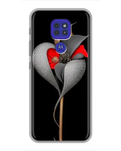 Чехол для Motorola MOTO G9 Play с картинкой «Серебряный фантазийный цветок» Чехол для Motorola MOTO G9 Play с картинкой «Серебряный фантазийный цветок»