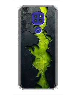 Чехол для Motorola MOTO G9 Play с картинкой «Салатовый разлом скалы» Чехол для Motorola MOTO G9 Play с картинкой «Салатовый разлом скалы»
