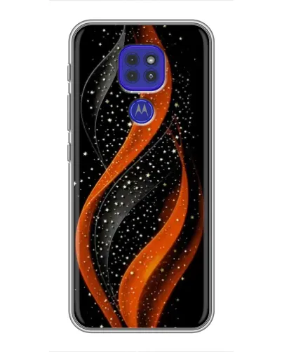 Чехол для Motorola MOTO G9 Play с картинкой «Огненная звездная волна»