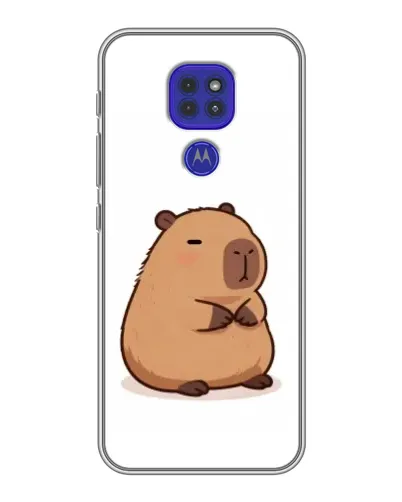 Чехол для Motorola MOTO G9 Play с картинкой «Толстенькая капибара»