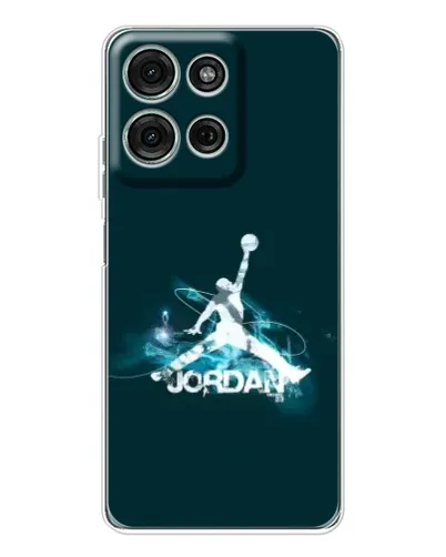 Чехол для Motorola Moto G96 5G с картинкой «Jordan Blue Fire» Чехол для Motorola Moto G96 5G с картинкой «Jordan Blue Fire»