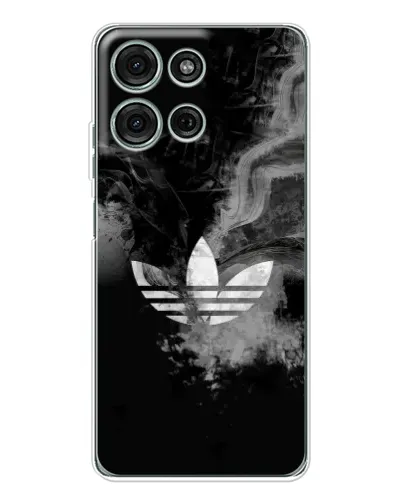 Чехол для Motorola Moto G96 5G с картинкой «Абстрактный дым Adidas»