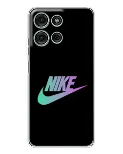 Чехол для Motorola Moto G96 5G с картинкой «Nike — городская ночь» Чехол для Motorola Moto G96 5G с картинкой «Nike — городская ночь»