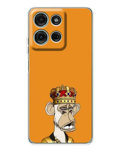Чехол для Motorola Moto G96 5G с картинкой «Золотая обезьяна Bored Ape»
