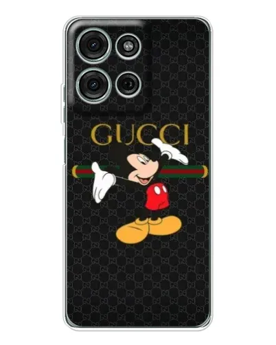 Чехол для Motorola Moto G96 5G с картинкой «Микки Маус Gucci»