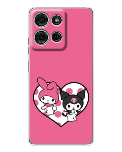 Чехол для Motorola Moto G96 5G с картинкой «Kuromi и My Melody» Чехол для Motorola Moto G96 5G с картинкой «Kuromi и My Melody»