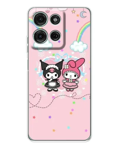 Чехол для Motorola Moto G96 5G с картинкой «My Melody и Kuromi» Чехол для Motorola Moto G96 5G с картинкой «My Melody и Kuromi»