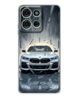 Чехол для Motorola Moto G96 5G с картинкой «BMW в свете фар» Чехол для Motorola Moto G96 5G с картинкой «BMW в свете фар»